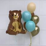 Шар (26''/66 см) Фигура, Лесной Медведь, 1 шт.