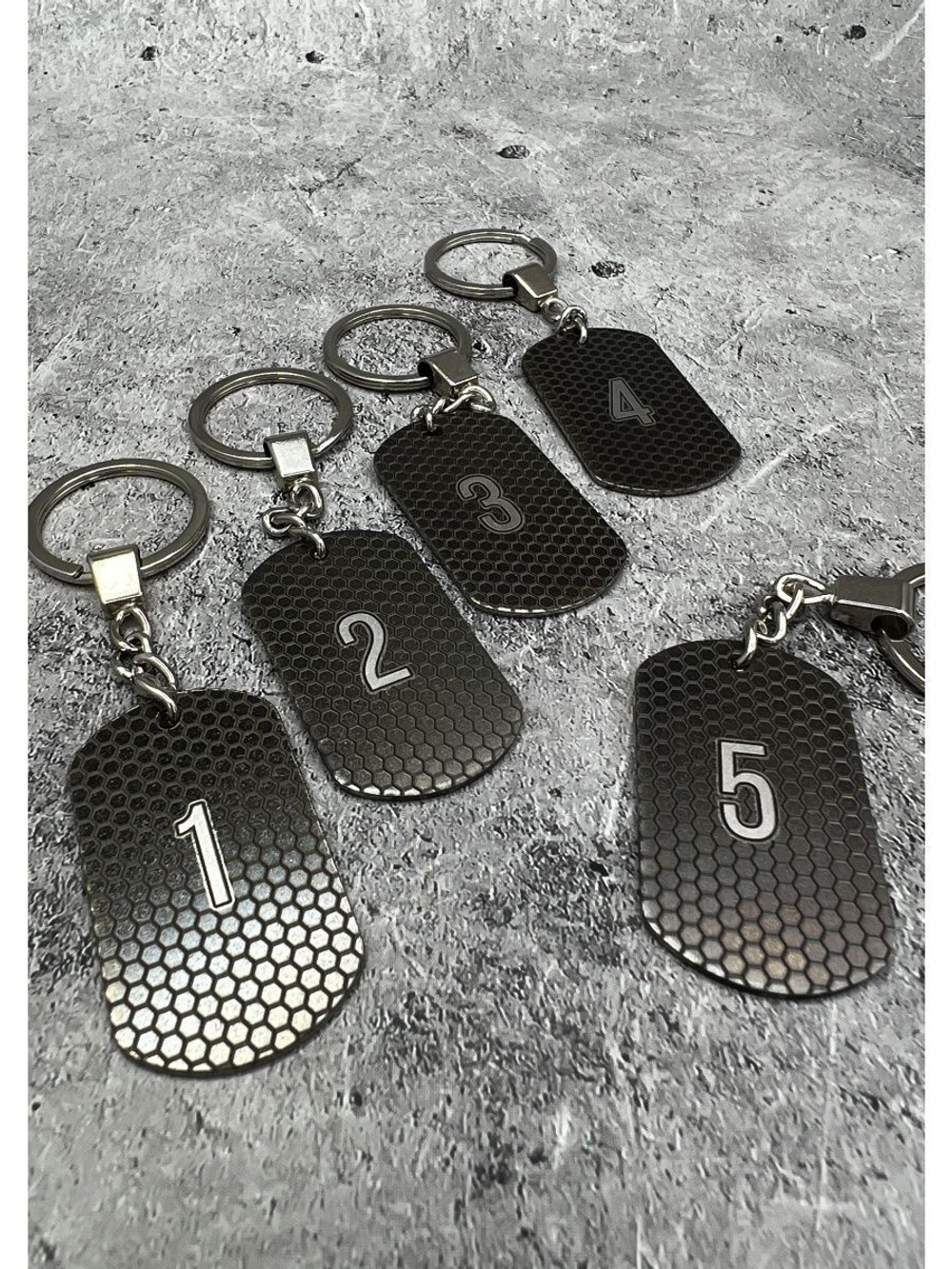 Номерки на ключи металлические