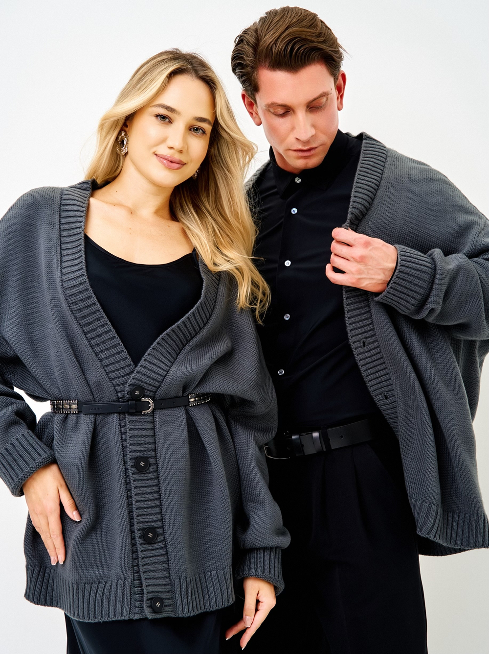 Кардиган UNISEX вязаный оверсайз на пуговицах