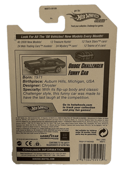 Hot Wheels Treasure Hunt Dodge Challenger Funny Car (2008)
