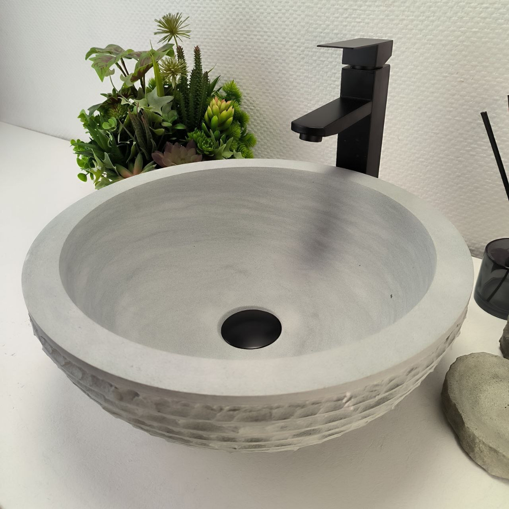 Раковина из андезита Bowl Blue Kecil Marmo BA-62912 40*40*15