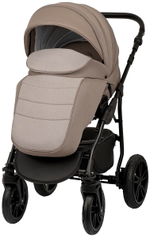 Детская коляска Indigo Indigo New 3 в 1 с автокреслом Avionaut Cosmo Beige In05 коричневый