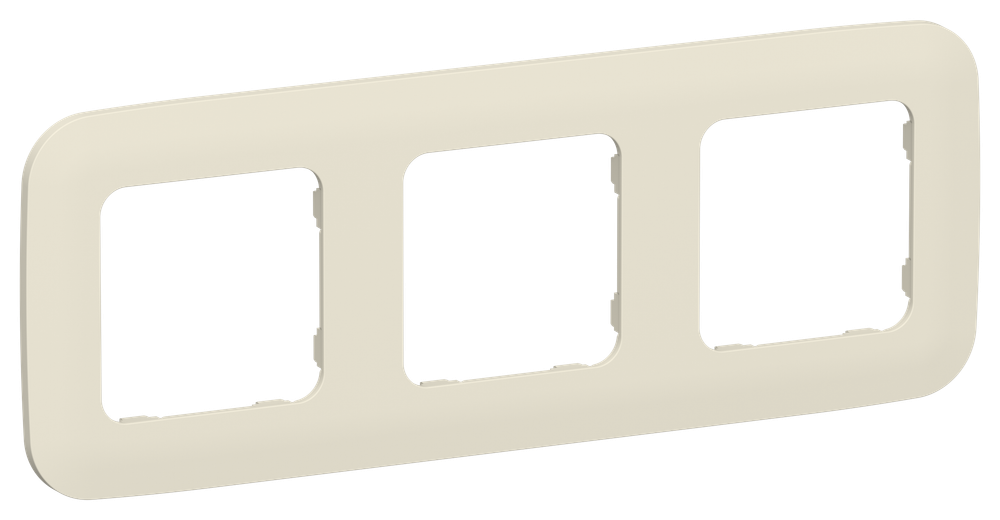 FLITE Рамка 3-местная РУ-3-А-ФлСл сливочный IEK