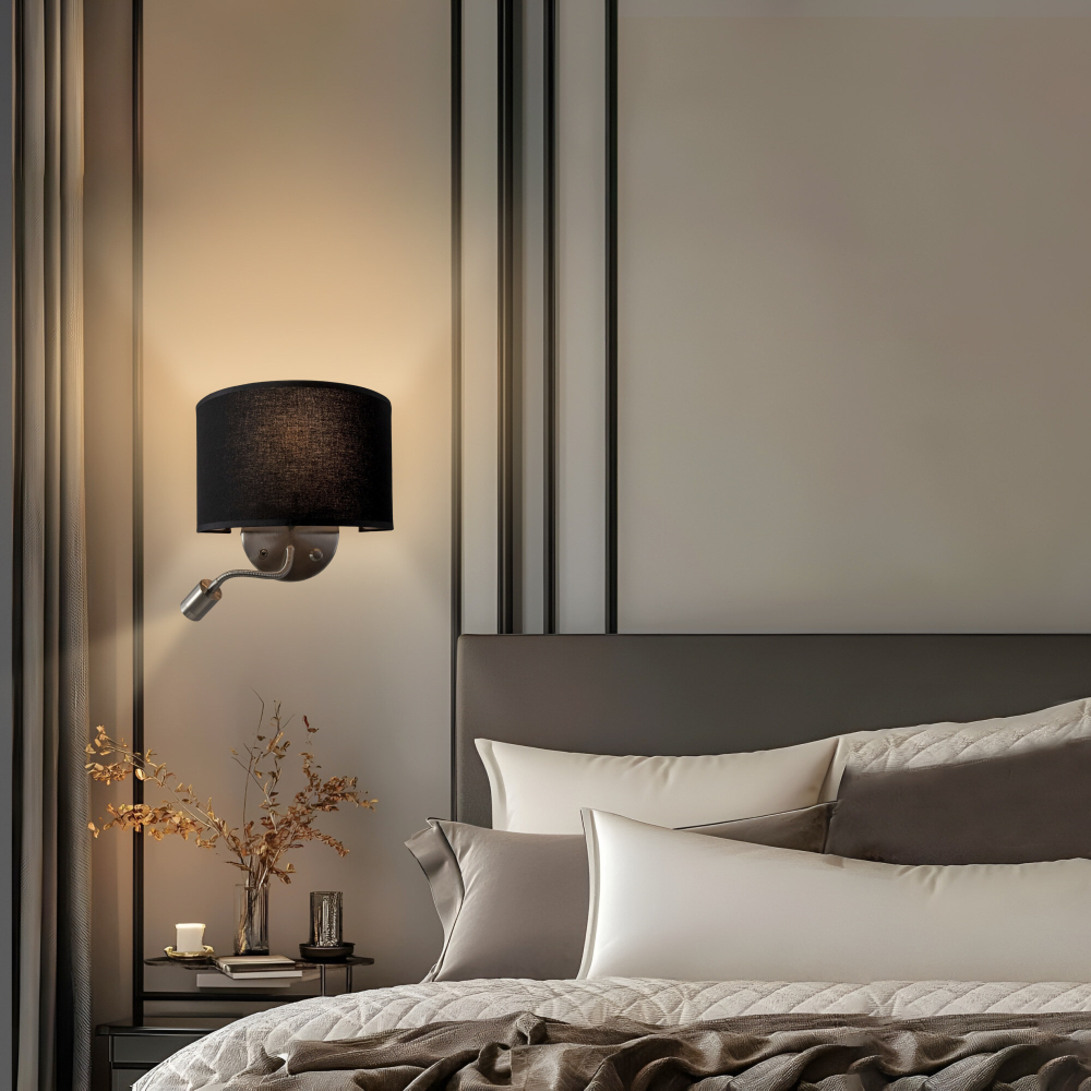 Citiluх Декарт CL704305 Бра с чёрным абажуром и диммером