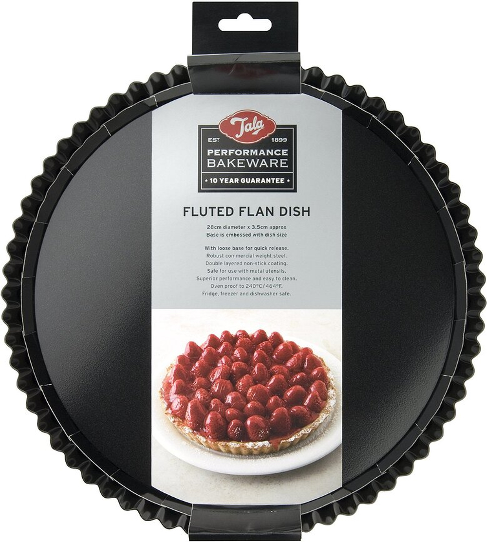 Форма для запекания Tala Forma do pieczenia tart i ciast owocowych Performance, круглая, нержавеющая сталь, 28 см