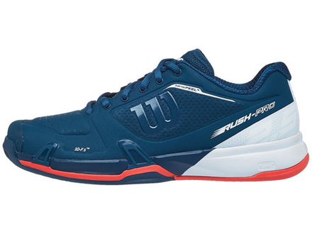 Женские Кроссовки теннисные Wilson Rush Pro 2.5 Clay W - majolica blue/wht/hot coral