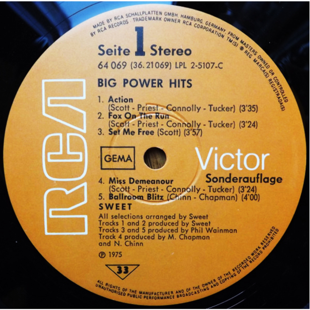 Sweet / Big Power Hits (LP)