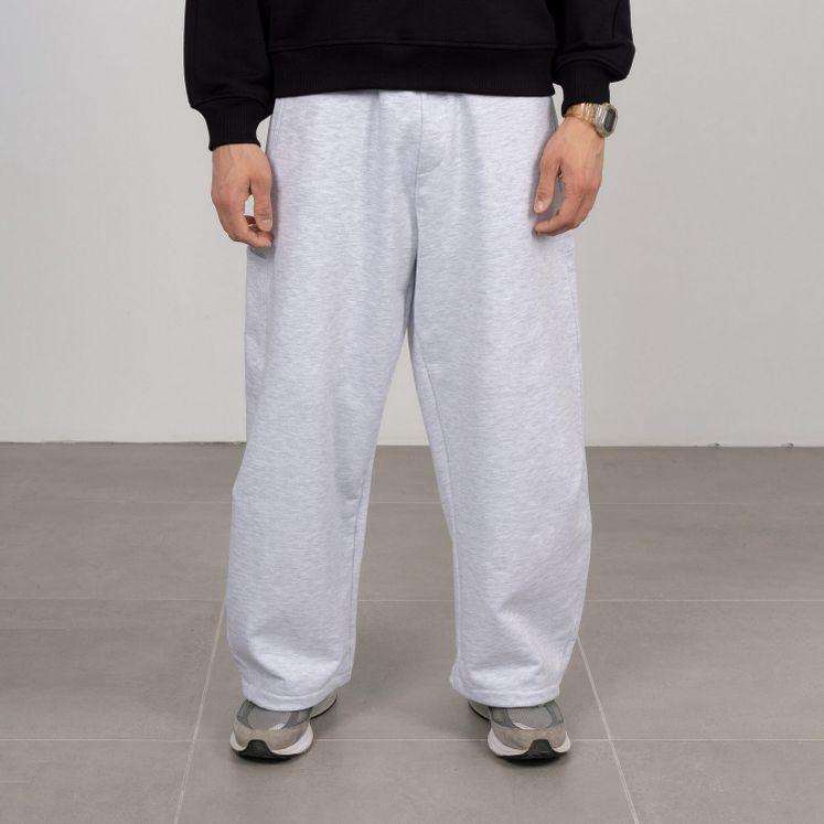 Штаны UNIFORM Baggy Sport, светло-серый меланж