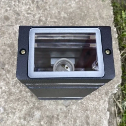 Настенный светильник фасадный уличный двухсторонний 2х60вт под лампу с цоколем Е27. Размер 300х110х65мм. Корпус из Алюминия