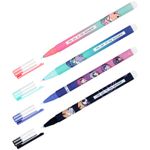 Ручка гелевая стираемая MESHU "Catbox" синяя, 0,5мм, корпус ассорти, софт-тач, 1шт