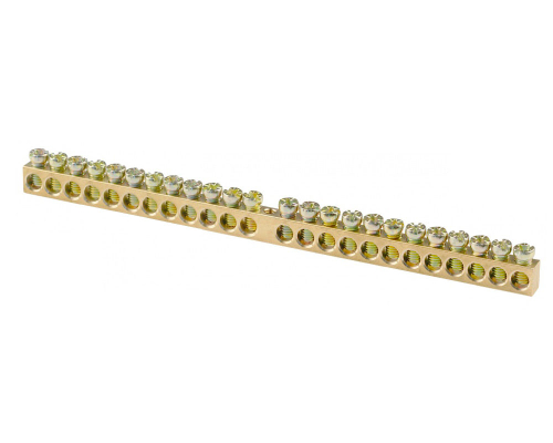 Шина нулевая "N" открытая 24/1 сечение 6х9 мм TEXENERGO