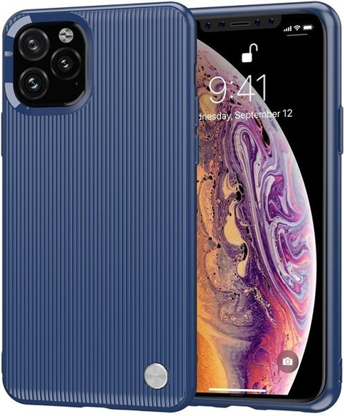 Чехол для iPhone 11 Pro Max цвет Blue (синий), серия Bevel от Caseport