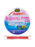Флюорокарбоновая леска для рыбалки Duel Pink Fluorocarbon Fish Cannot See, 0,205 мм, 30 м, 3 кг, розовый