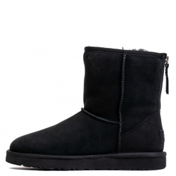 UGG Classic Short Zip II Black