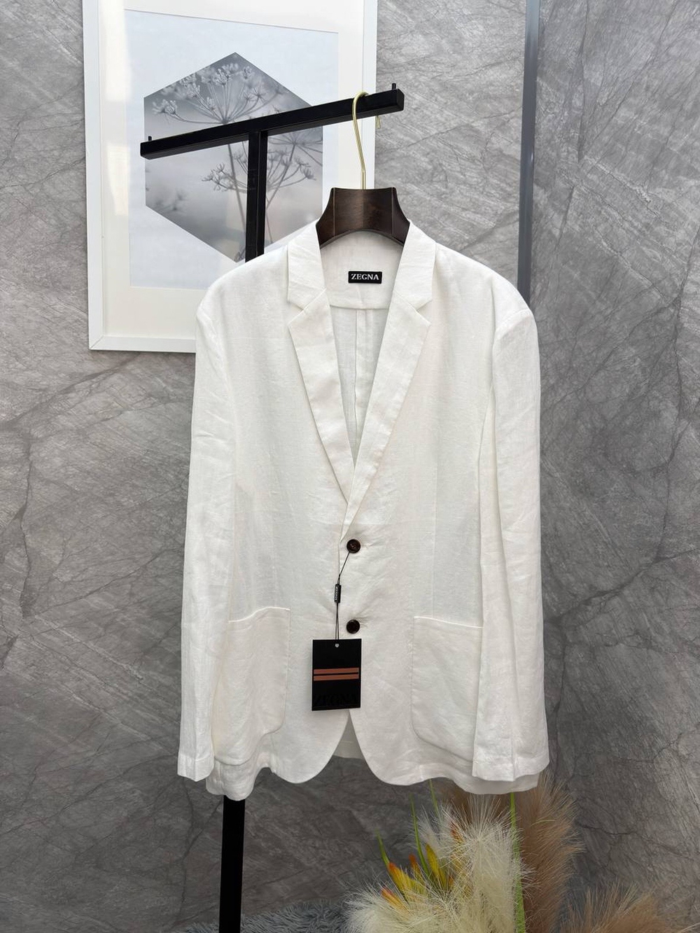 Льняной костюм Zegna
