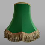 зеленый абажур для торшера в стиле ретро