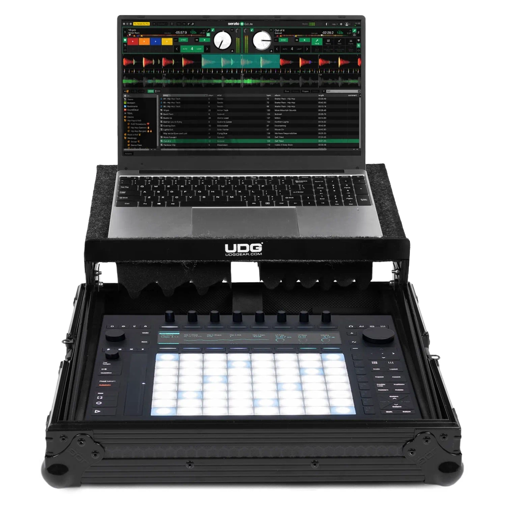Кейс UDG Ultimate Flight Case Ableton Push 3 Black Plus (Laptop Shelf)