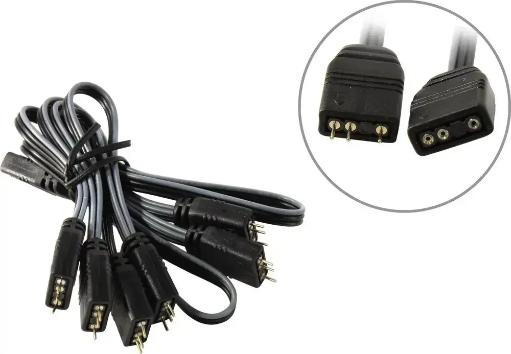 Кабель-разветвитель ID-Cooling FS-06 ARGB 3pinARGB-&gt;6x3pinARGB