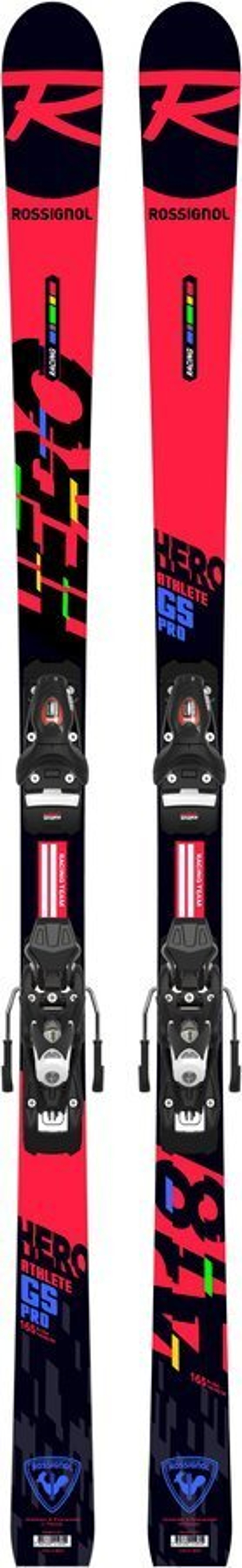 ROSSIGNOL юниорский гигант HERO ATHLETE GS PRO 158 см, 165 см без креплений/с креплениями NX 7/с креплениями SPX 10/с креплениями NX 10