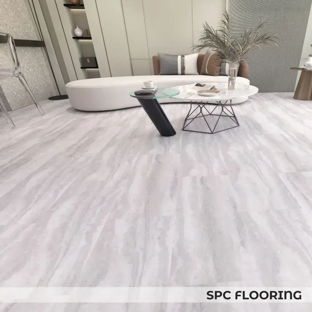 Кварцвинил SPC FLOORING замковый, мрамор светлый M04 (310х620мм), 1.92м2/уп, 10шт/уп