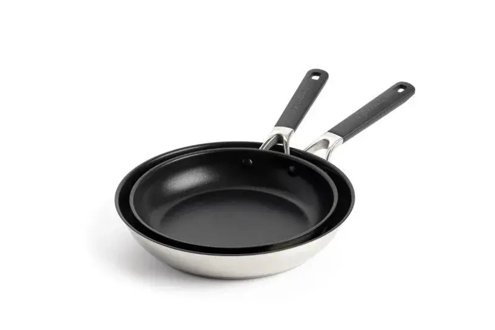 KitchenAid Набор из 2 стальных сковородок Classic 24 см+28 см
