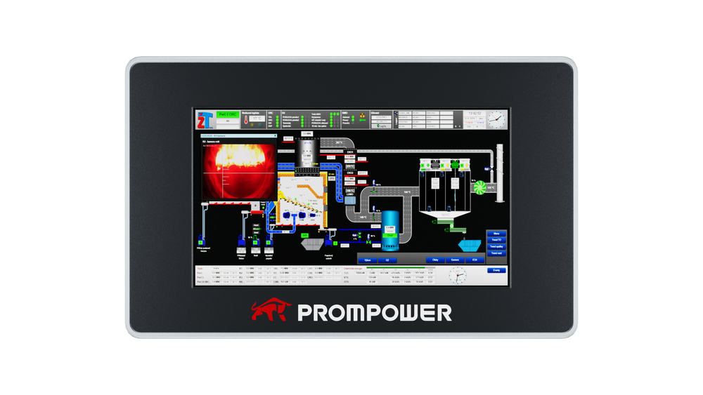 Панель оператора PROMPOWER PH1. Диагональ 4,3 Экран TFT разрешение 480*272. RS232,RS422/RS485.