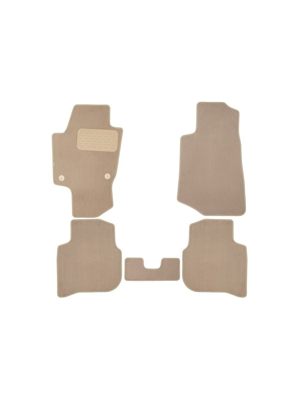 Коврики в салон для JETTA VA3 2023- седан, 5шт. (текстиль, бежевые) KLEVER0412800122112KH