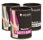 Набор из 12 мастурбаторов Mystim MasturbaTIN (Цвет: белый)