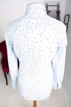 Рубашка Gant в мелкий принт, маркировка 38, визуально на 44 размер