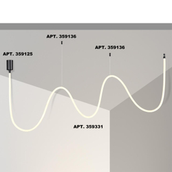 359331 KONST NT24 066 черный Светильник светодиодный IP20 LED 4000K 38W 170-265V 3360Лм RAMO