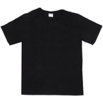 Футболка мужская однотонная, черный цвет, р-р 52
