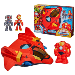Hasbro G1994 — Игровой набор «Самолёт Iron Jet» с бронёй и 2 фигурками Мстители G1994 — фото 1