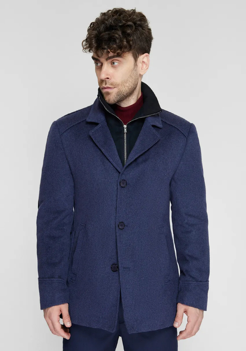Мужское пальто (синее) Т9