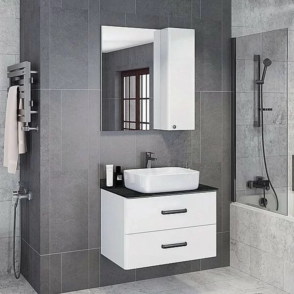 Тумба с раковиной Comforty Амстердам 00-00004668 75 белая