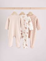 Комбинезон / Cлип для малышей Next E19-701, 3 шт., Бежевый