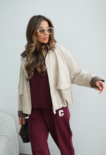 Куртка демисезонная из экозамши