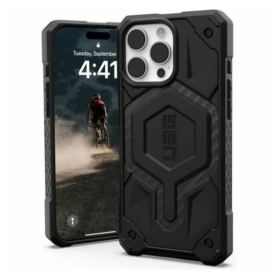Чехол UAG Monarch Pro для iPhone 16 Pro Max карбон (Carbon Fiber) (114461114242)