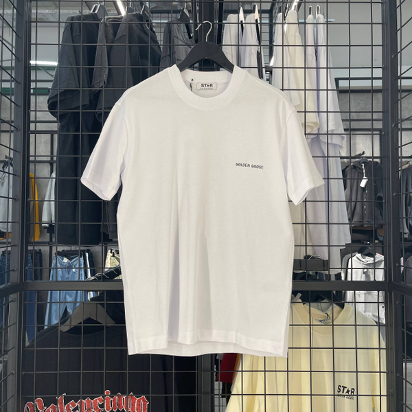 Футболка Golden Goose mini logo white