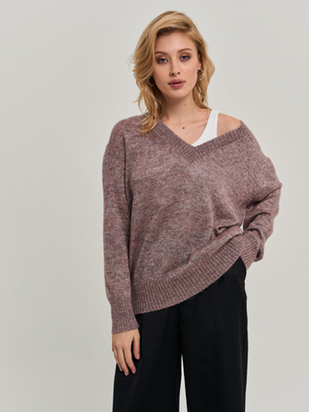 Пуловер розовый