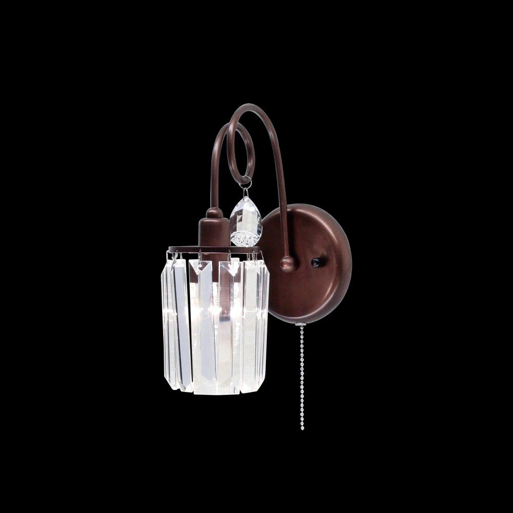 Citilux Синди CL330313 Бра хрустальное с выключателем Коричневое