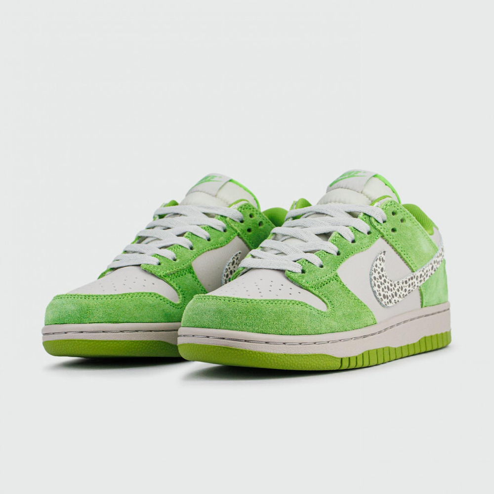 кроссовки Nike Dunk Low Green White Wmns
