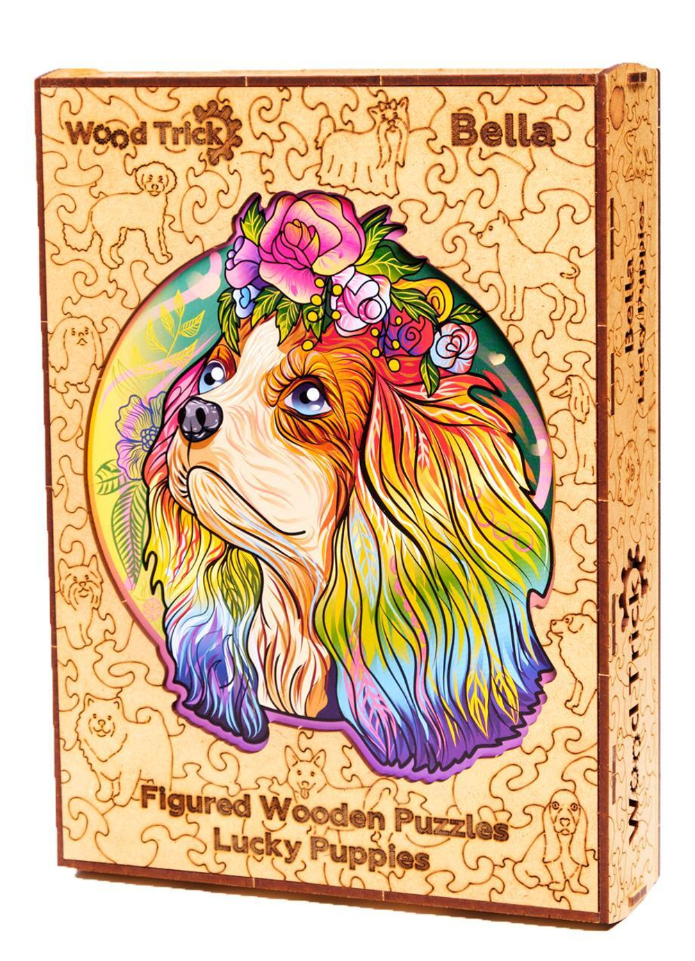 Деревянный пазл Wood Trick Щенок Белла (Кинг Чарльз) (27x23 см)