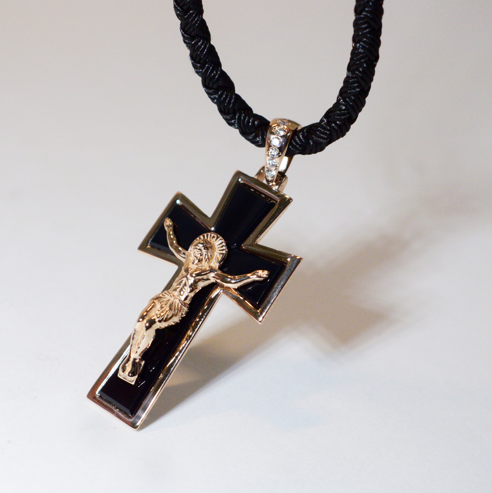 Крест Мальтийский с ониксом