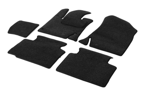 Коврики текстиль в салон, AutoFlex Business для Geely Atlas Pro 2021-н.в., графит, 6 частей, 5190101