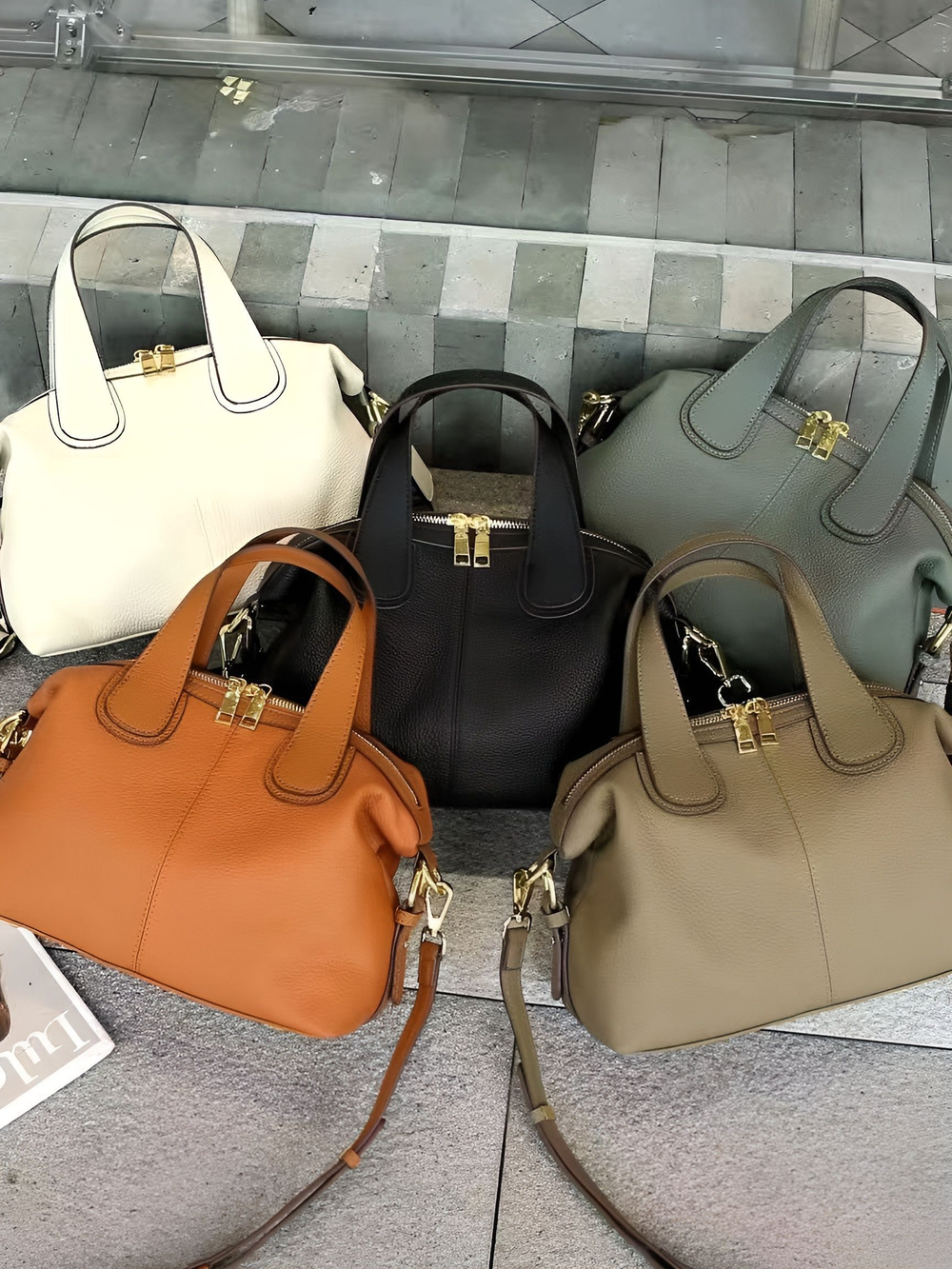 женская сумка на плечо из натуральной кожи