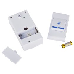 Звонок дверной ЭРА A05 беспроводной, белый | Электрозвонки беспроводные