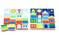 Деревянный пазл "Городок. День/ночь"