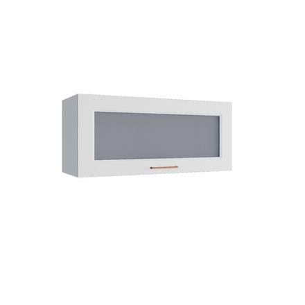 Кухня Модуль ПГС 800 Квадро Белый кожа