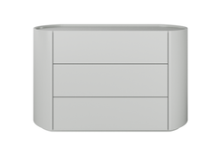 Комод Lagom 3 ящика ширина 120 см (светло-серый)