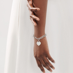 Браслет из серебра со звеньями,Tiffany 🩷 Love return